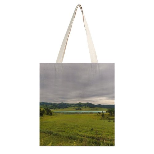 yanfind Great Martin Canvas Tote Bag Double Field Grassland Outdoors Grass Countryside Farm Rural Meadow Landscape Plant Pasture Land white-style1 38×41cm