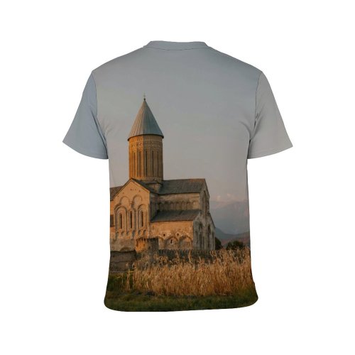 yanfind Adult Full Print T-shirts (men And Women) Ancient Attract Belief Believe Sky Building Castle Catholic Church Classic Construction Countryside
