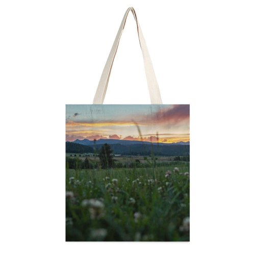yanfind Great Martin Canvas Tote Bag Double Field Grassland Outdoors Countryside Farm Meadow Rural Grass Plant Abies Fir Tree white-style1 38×41cm