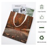 yanfind Great Martin Canvas Tote Bag Double Cucumber Falls Dunbar United States Bbq Autumn Leaf Leaves Outdoor Wood white-style1 38×41cm