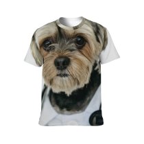 yanfind Adult Full Print T-shirts (men And Women) Adorable Button Charming Chordate Cloth Concept Space Cute Doctor Dog Fluffy Friendly