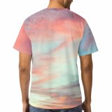 yanfind Adult Full Print T-shirts (men And Women) Anonymous Atmosphere Beach Breathtaking Cloudy Colorful Contemplate Space Endless Evening Faceless