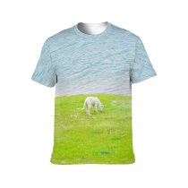 yanfind Adult Full Print T-shirts (men And Women) Adorable Calm Coast Creature Curious Cute Daytime Dog Fauna Foliage Friend