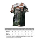 yanfind Adult Full Print T-shirts (men And Women) Accommodation Aged Apartment Architecture Area Barrier Brick Wall Building City Condominium Construction