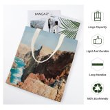 yanfind Great Martin Canvas Tote Bag Double Cliff Outdoors Promontory Scenery Canyon Valley Mesa Ocean Sea Plateau Adventure white-style1 38×41cm