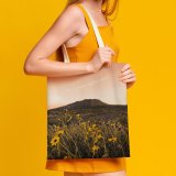 yanfind Great Martin Canvas Tote Bag Double Field Grassland Outdoors Countryside Farm Meadow Rural Plant Los Angeles Usa white-style1 38×41cm