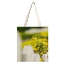 yanfind Great Martin Canvas Tote Bag Double Fence Picket Sad Dead Old Autumn Withered Leaf Plant Stock white-style1 38×41cm