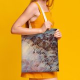 yanfind Great Martin Canvas Tote Bag Double Chad Rust Art Ennedi Plateau Absract Landscape Geological Geographical Land Sat white-style1 38×41cm