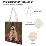 yanfind Great Martin Canvas Tote Bag Double Dog Pet Golden Surrey Hills Area Outstanding Natural Beauty Dorking United white-style1 38×41cm