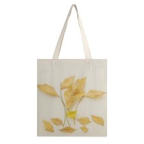 yanfind Great Martin Canvas Tote Bag Double Face Art Leaf Plant Flora Dry Leaves Photo Portrait Origami Creative Commons white-style1 38×41cm