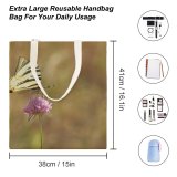 yanfind Great Martin Canvas Tote Bag Double Butterfly Insect Invertebrate Plant Flower Dovetail Tuscany Photo white-style1 38×41cm
