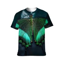 yanfind Adult Full Print T-shirts (men And Women) Amazing Beauty Butterfly Closeup Banded Creature Cute Dark Delicate