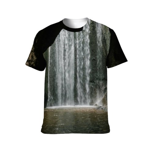 yanfind Adult Full Print T-shirts (men And Women) Adventure Aqua Boulder Breathtaking Cascade Cave Cliff Countryside Dark Daylight Daytime