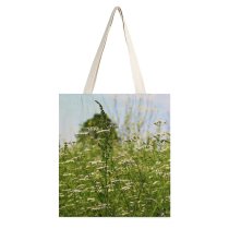 yanfind Great Martin Canvas Tote Bag Double Field Grassland Outdoors Flower Plant Countryside Farm Meadow Rural Coriander Grass white-style1 38×41cm