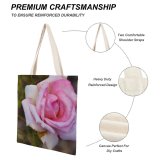 yanfind Great Martin Canvas Tote Bag Double Flower Plant Rose Botanical Gardens white-style1 38×41cm