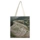 yanfind Great Martin Canvas Tote Bag Double Field Outdoors Grassland Paddy Countryside Scenery Grey Birds Wildlife Zebra Landscape Rural white-style1 38×41cm