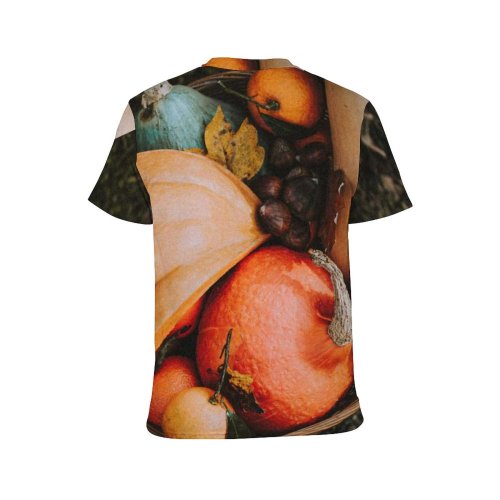 yanfind Adult Full Print T-shirts (men And Women) Agriculture Autumn Basket Calm Citrus Colorful Countryside Cultivate Fall Farm Flora