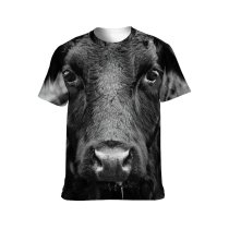 yanfind Adult Full Print T-shirts (men And Women) Agriculture Cattle Country Countryside Cow Eyelash Eyes Face Farmland Fur Herbivore Horns