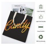 yanfind Great Martin Canvas Tote Bag Double Bomb Dynamite Weaponry Alphabet Light Word Trademark Letter Typography Night Signage white-style1 38×41cm