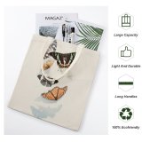 yanfind Great Martin Canvas Tote Bag Double Butterfly Invertebrate Insect HQ Footwear Shoe Moth Birds Monarch Flatlay Colorful white-style1 38×41cm