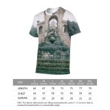 yanfind Adult Full Print T-shirts (men And Women) Aged Arch Architecture Art Barcelona Catalonia Citadel City Construction Daytime Decorative