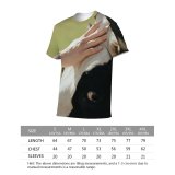 yanfind Adult Full Print T-shirts (men And Women) Agriculture Caress Cattle Cow Dairy Farm Farmland Field Horns Lawn Meadow Outdoors