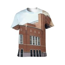 yanfind Adult Full Print T-shirts (men And Women) Accommodation Architecture Attract Sky Brick Building Cloudy Complex Construction Contemporary Design Detail