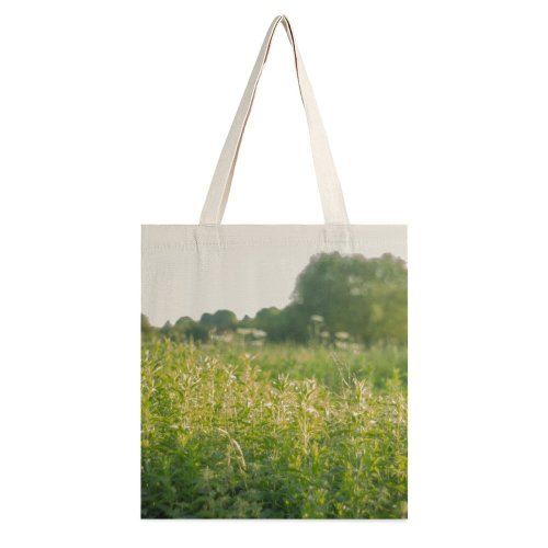 yanfind Great Martin Canvas Tote Bag Double Field Grassland Outdoors Jar Plant Potted Pottery Vase Countryside Farm Rural Meadow white-style1 38×41cm