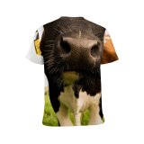 yanfind Adult Full Print T-shirts (men And Women) Agriculture Calf Countryside Cow Farm Farming Pasture