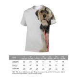 yanfind Adult Full Print T-shirts (men And Women) Adorable Attention Attentive Space Creature Doctor Dog Fluff Funny Fur Game Gaze