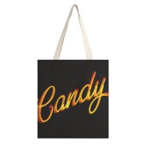 yanfind Great Martin Canvas Tote Bag Double Bomb Dynamite Weaponry Alphabet Light Word Trademark Letter Typography Night Signage white-style1 38×41cm
