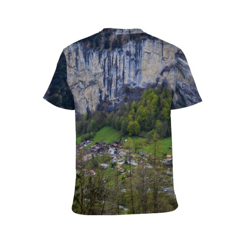 yanfind Adult Full Print T-shirts (men And Women) Amazing Breathtaking Canyon Cascade Cliff Coniferous Countryside Destination Explore Forest Formation