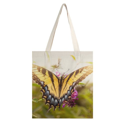 yanfind Great Martin Canvas Tote Bag Double Butterfly Insect Invertebrate Monarch Sunny Bee Honey white-style1 38×41cm