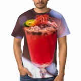 yanfind Adult Full Print T-shirts (men And Women) Alcohol Alcoholic Beverage Bokeh Cocktail Glass Cool Depth Field Drinks Focus