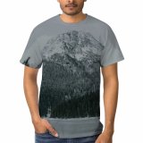 yanfind Adult Full Print T-shirts (men And Women) Altitude Cloud Coast Coniferous Evergreen Fir Forest Formation Freeze Frost Frozen Geology
