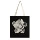 yanfind Great Martin Canvas Tote Bag Double Flower Plant Rose Grey Stock white-style1 38×41cm