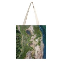 yanfind Great Martin Canvas Tote Bag Double Massachusetts United States Aerial From Above Coast Coastal Shore Forest Sea white-style1 38×41cm