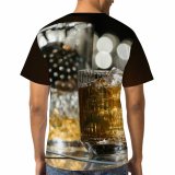 yanfind Adult Full Print T-shirts (men And Women) Alcohol Bar Counter Beverage Cocktail Details Cubes Mix Glass Nobody