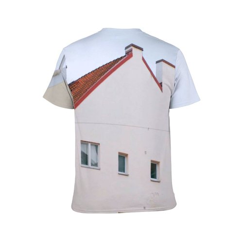 yanfind Adult Full Print T-shirts (men And Women) Aged Architecture Building Chimney City Complex Construction Space Daytime District Drain Exterior