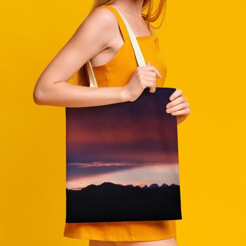 yanfind Great Martin Canvas Tote Bag Double Dusk Sunrise Sunset Dawn Outdoors Sky Iberghang Winterthur Switzerland Kollbrunn (Dorfkern) white-style1 38×41cm