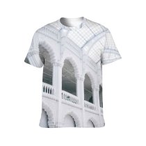 yanfind Adult Full Print T-shirts (men And Women) Aged Applied Arch Architecture Art Balcony Budapest Building Ceiling Column Decor