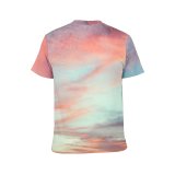 yanfind Adult Full Print T-shirts (men And Women) Anonymous Atmosphere Beach Breathtaking Cloudy Colorful Contemplate Space Endless Evening Faceless