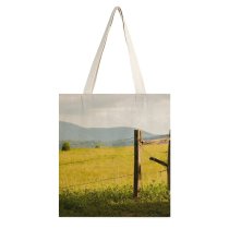 yanfind Great Martin Canvas Tote Bag Double Field Grassland Outdoors Countryside Farm Rural Meadow Cades Cove Tennessee Usa Pasture white-style1 38×41cm