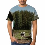 yanfind Adult Full Print T-shirts (men And Women) Agriculture Beef Bovine Bull Cattle Countryside Cow Dairy Farm Farming Field Herd