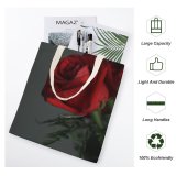 yanfind Great Martin Canvas Tote Bag Double Flower Plant Rose Stock white-style1 38×41cm