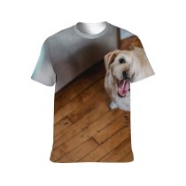 yanfind Adult Full Print T-shirts (men And Women) Adorable Anonymous Apartment Home Cozy Creature Crop Cup Curious Dog