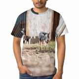 yanfind Adult Full Print T-shirts (men And Women) Agriculture Country Countryside Creature Daytime Domesticated Enclosure Farm Farmland Farmyard Fauna