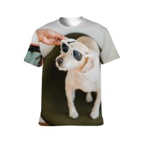 yanfind Adult Full Print T-shirts (men And Women) Anonymous Apartment Blogger Browsing Casual Cellphone Connection Crop Device Digital Dog