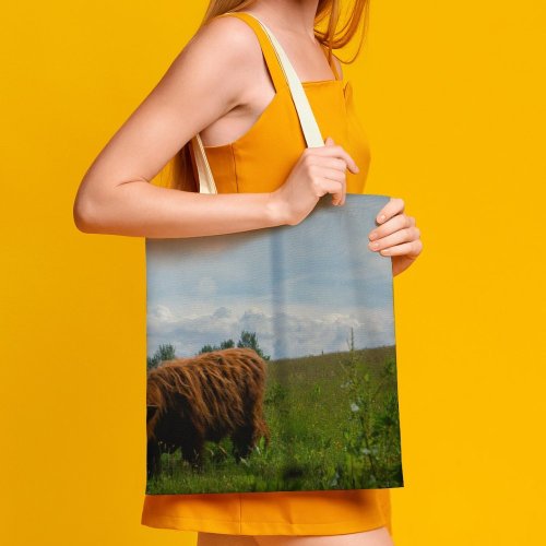 yanfind Great Martin Canvas Tote Bag Double Cow Cattle Field Grassland Outdoors Bull Countryside Farm Rural Meadow Pasture Ranch white-style1 38×41cm