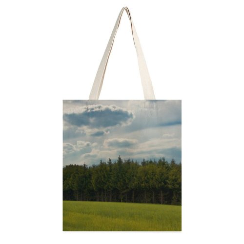 yanfind Great Martin Canvas Tote Bag Double Field Grassland Outdoors Countryside Paddy Meix white-style1 38×41cm